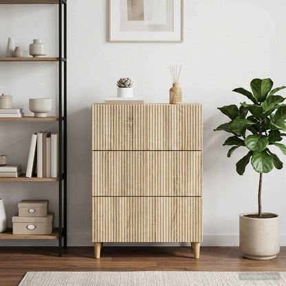 Drawer Cabinet 66 x 34.5 x 90 cm Engineered Wood Sonoma Oak