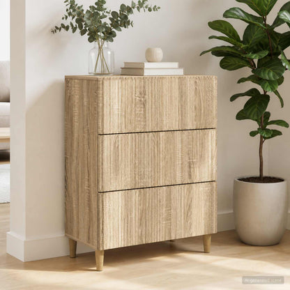 Drawer Cabinet 66 x 34.5 x 90 cm Engineered Wood Sonoma Oak