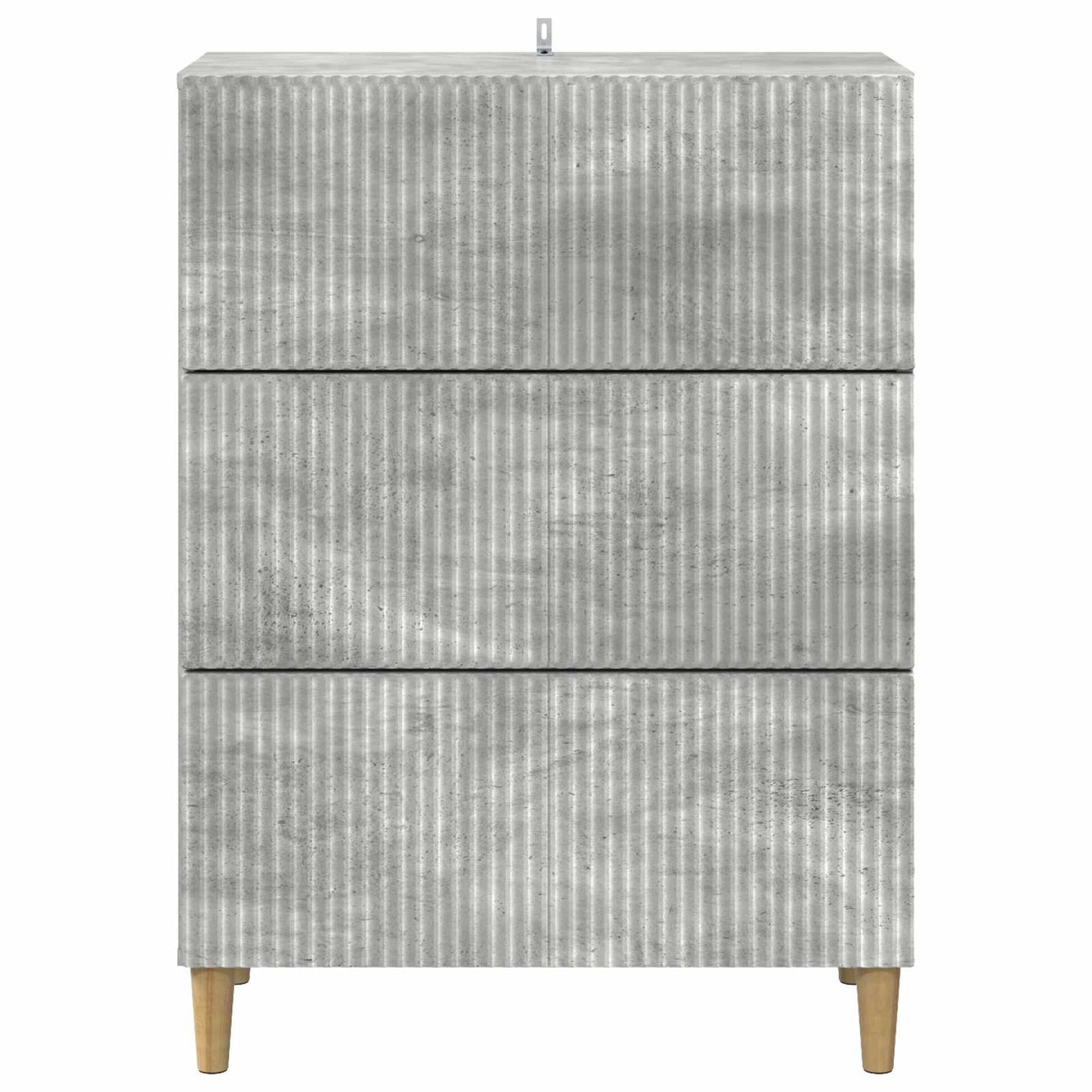 Drawer Cabinet Concrete Grey 66 x 34.5 x 90 cm Engineered Wood
