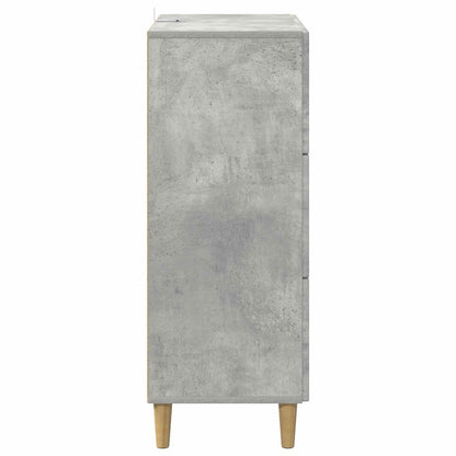 Drawer Cabinet Concrete Grey 66 x 34.5 x 90 cm Engineered Wood