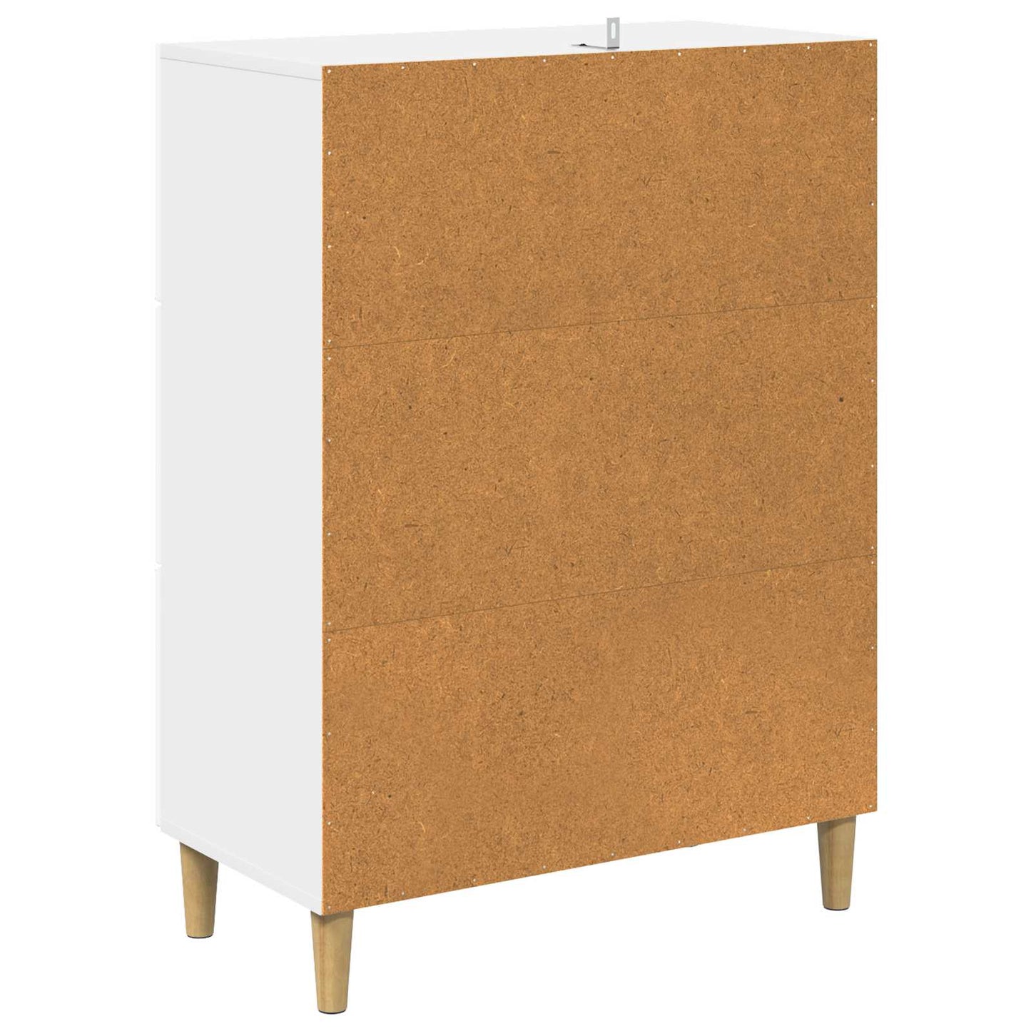 Drawer Cabinet High Gloss White 66 x 34.5 x 90 cm