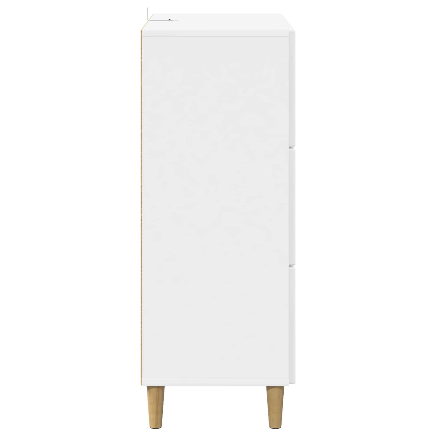 Drawer Cabinet High Gloss White 66 x 34.5 x 90 cm