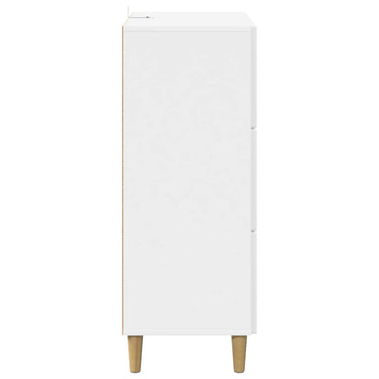 Drawer Cabinet High Gloss White 66 x 34.5 x 90 cm
