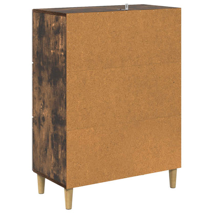 Drawer Cabinet Smoked Oak 66 x 34.5 x 90 cm Engineered Wood