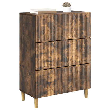 Drawer Cabinet Smoked Oak 66 x 34.5 x 90 cm Engineered Wood
