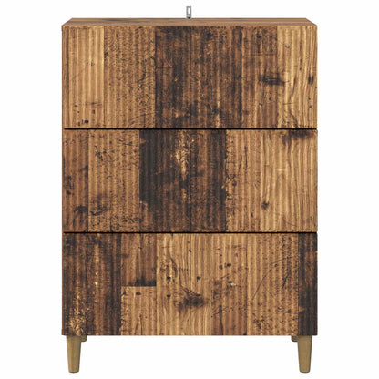 Drawer Cabinet Old Wood 66 x 34.5 x 90 cm Engineered Wood