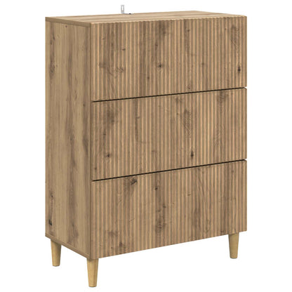 Drawer Cabinet Artisan Oak 66 x 34.5 x 90 cm Engineered Wood