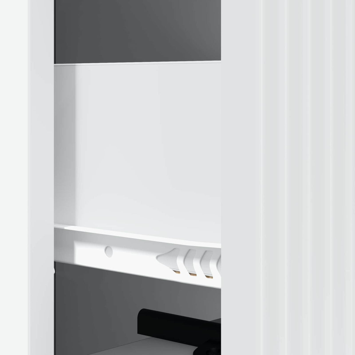 Drawer Cabinet White 33 x 34.5 x 90 cm Engineered Wood