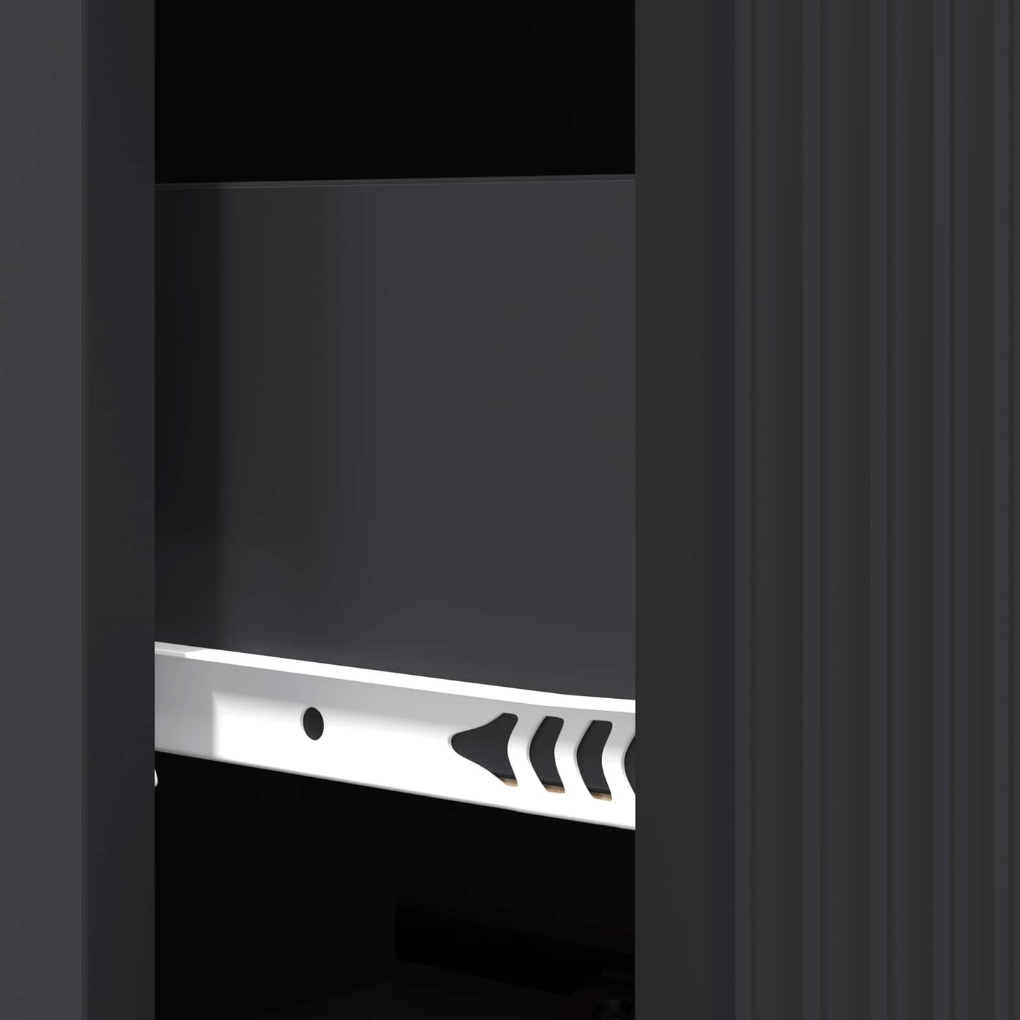 Drawer Cabinet Black 33 x 34.5 x 90 cm Engineered Wood