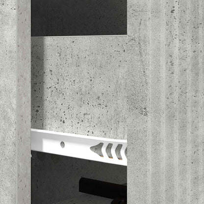 Drawer Cabinet Concrete Grey 33 x 34.5 x 90 cm Engineered Wood