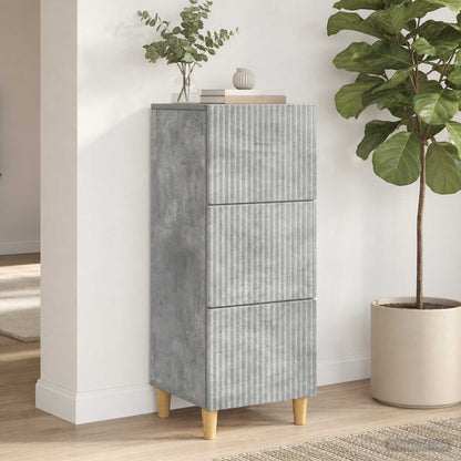Drawer Cabinet Concrete Grey 33 x 34.5 x 90 cm Engineered Wood