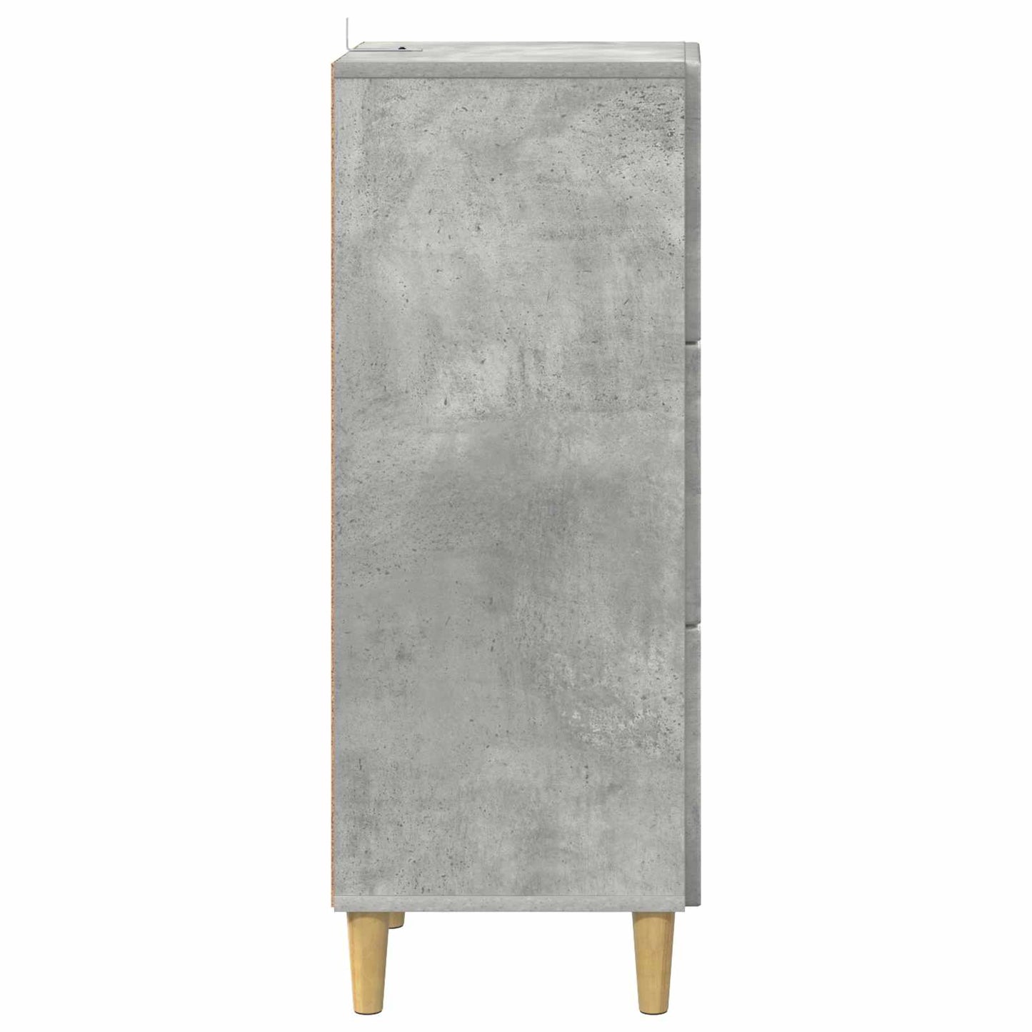 Drawer Cabinet Concrete Grey 33 x 34.5 x 90 cm Engineered Wood