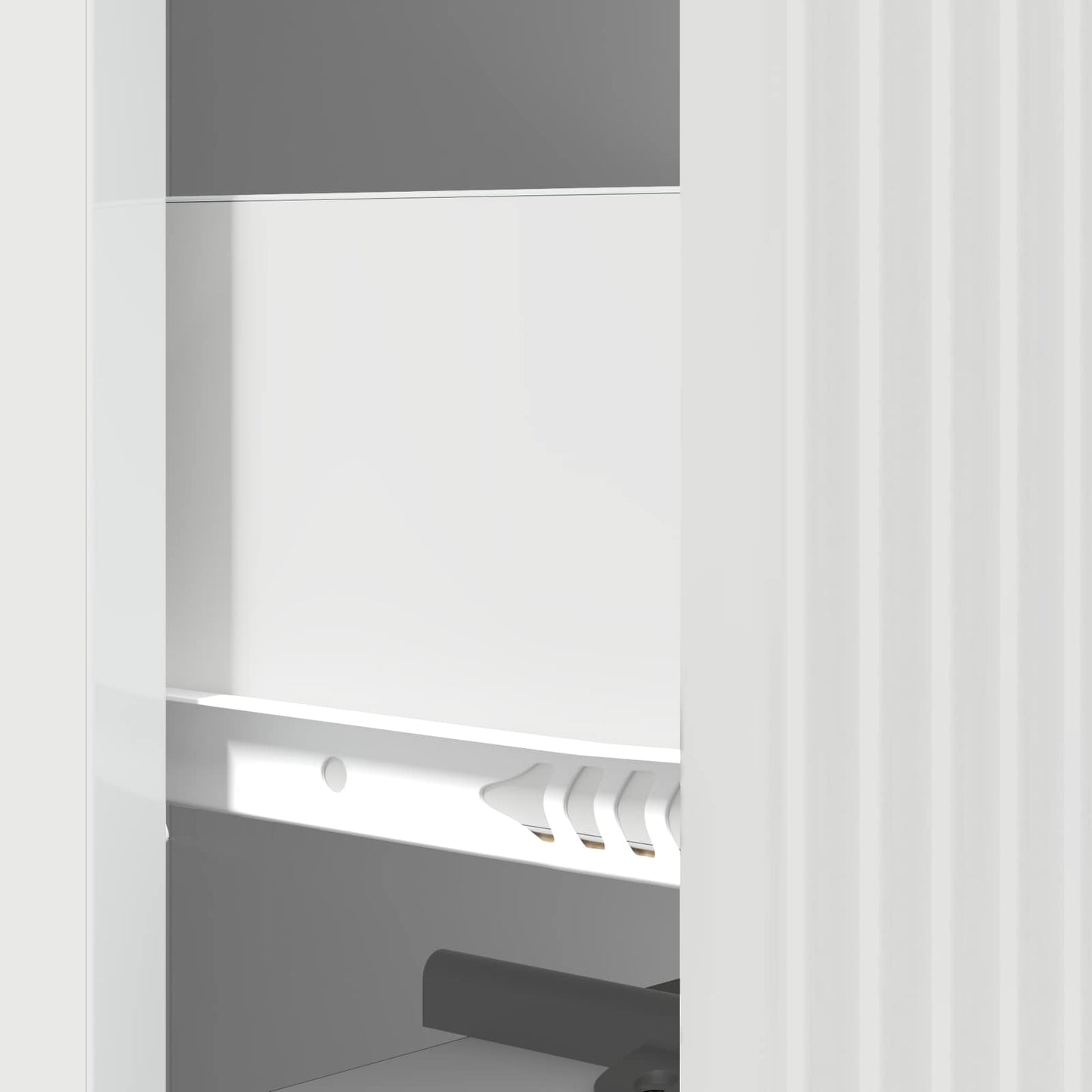 Drawer Cabinet High Gloss White 33 x 34.5 x 90 cm