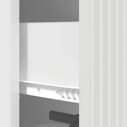 Drawer Cabinet High Gloss White 33 x 34.5 x 90 cm