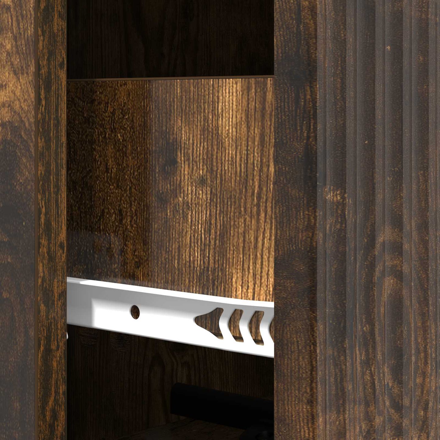 Drawer Cabinet Smoked Oak 33 x 34.5 x 90 cm Engineered Wood