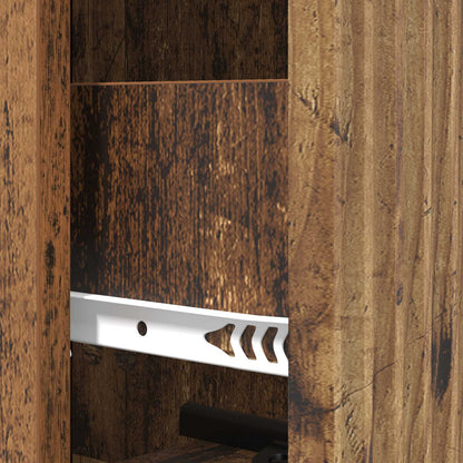 Drawer Cabinet Old Wood 33 x 34.5 x 90 cm Engineered Wood