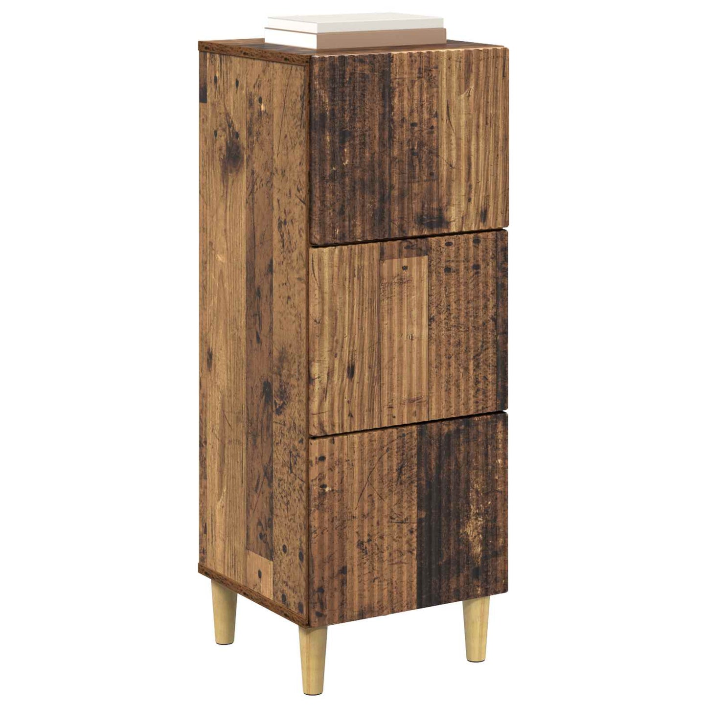 Drawer Cabinet Old Wood 33 x 34.5 x 90 cm Engineered Wood