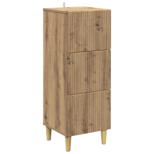 Drawer Cabinet 33 x 34.5 x 90 cm Engineered Wood Artisan Oak