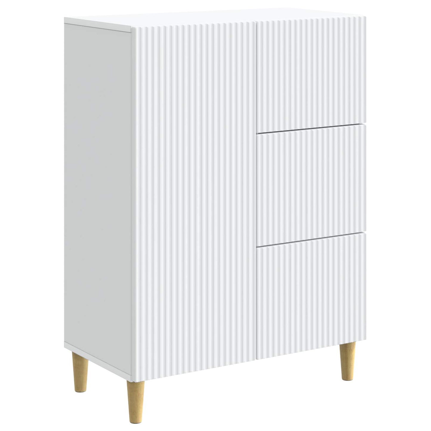 Sideboard White 66 x 34.5 x 90 cm Engineered Wood