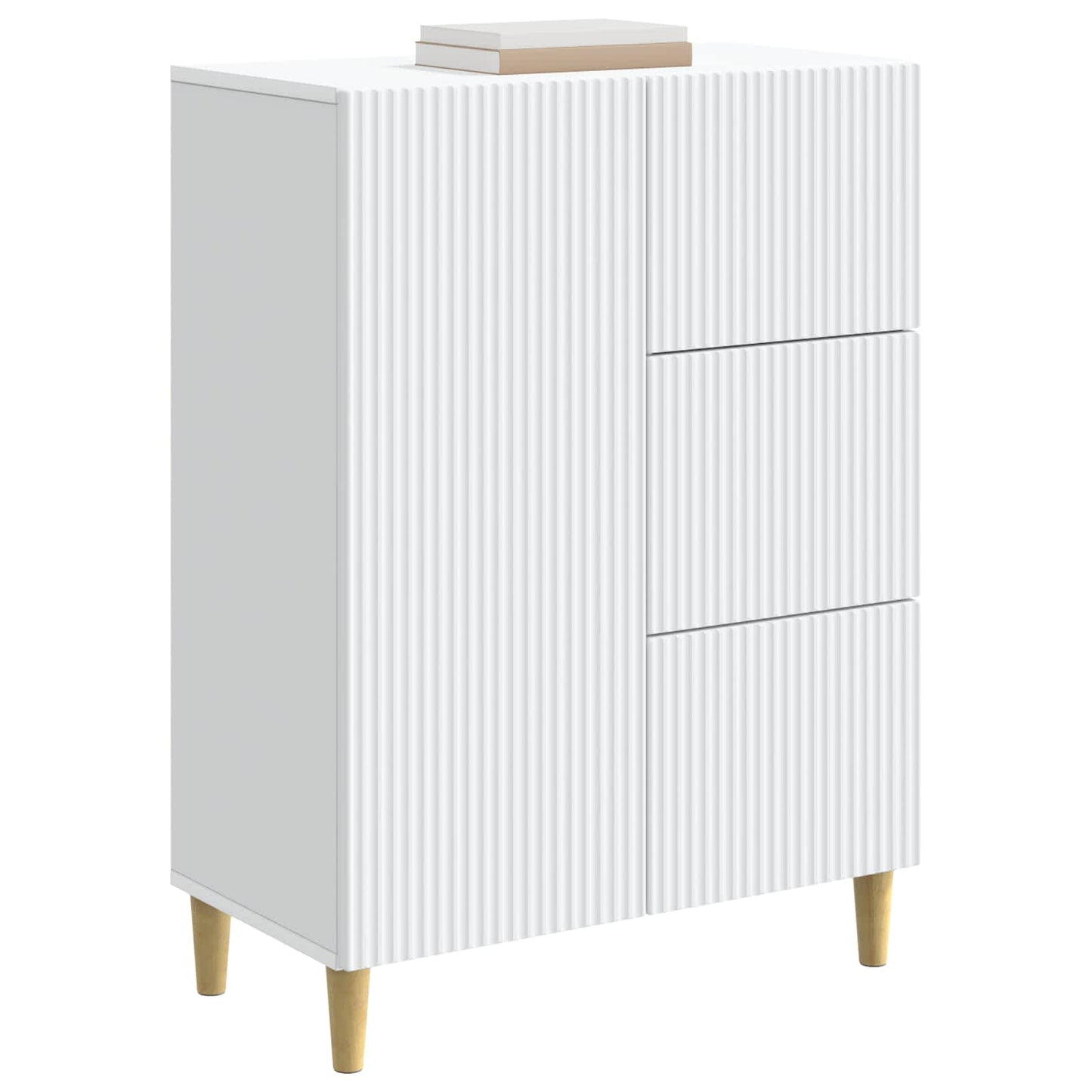 Sideboard White 66 x 34.5 x 90 cm Engineered Wood