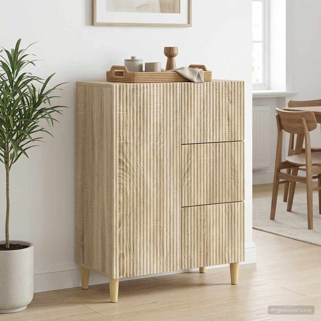 Sideboard Sonoma Oak 66 x 34.5 x 90 cm Engineered Wood