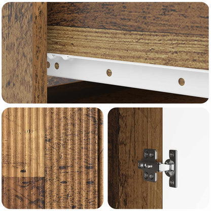 Sideboard Old Wood 66 x 34.5 x 90 cm Engineered Wood