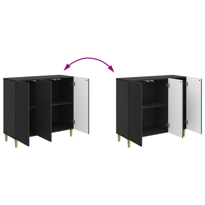 Sideboard Black 89 x 34.5 x 80 cm Engineered Wood