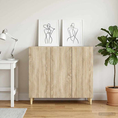 Sideboard Sonoma Oak 89 x 34.5 x 80 cm Engineered Wood