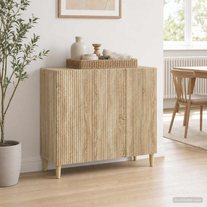 Sideboard Sonoma Oak 89 x 34.5 x 80 cm Engineered Wood