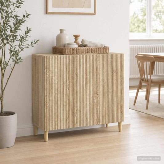 Sideboard Sonoma Oak 89 x 34.5 x 80 cm Engineered Wood