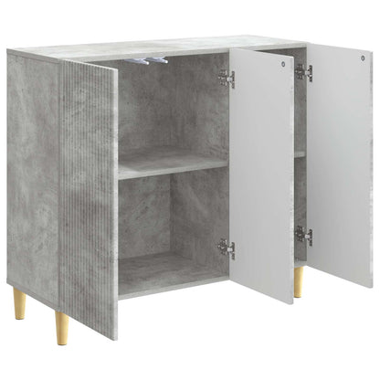 Sideboard Concrete Grey 89 x 34.5 x 80 cm Engineered Wood