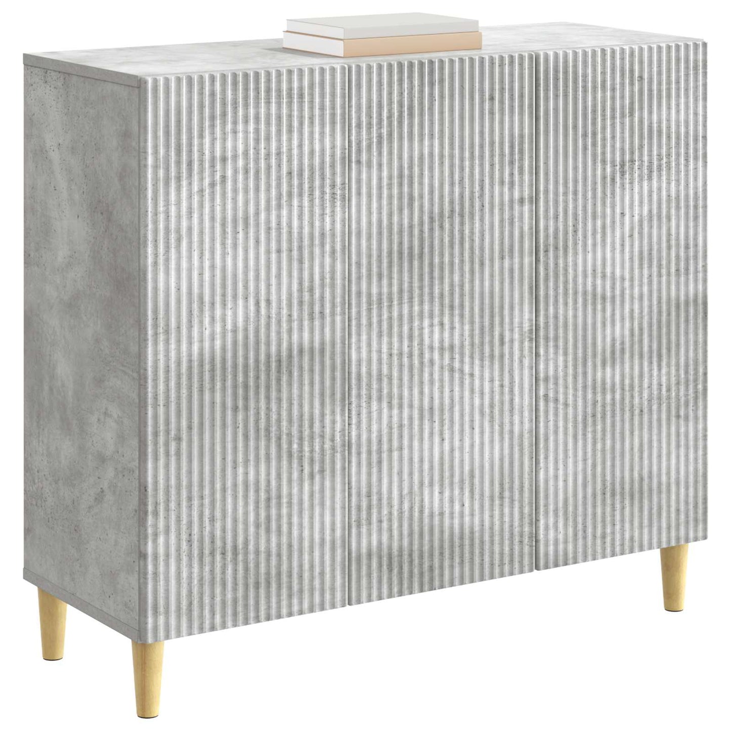 Sideboard Concrete Grey 89 x 34.5 x 80 cm Engineered Wood