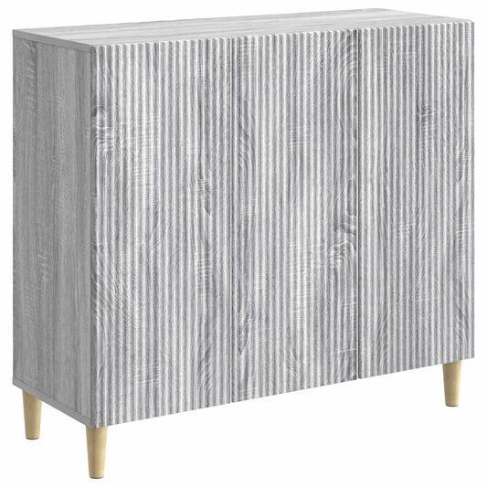 Sideboard Grey Sonoma 89 x 34.5 x 80 cm Engineered Wood