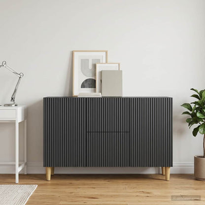 Sideboard with Drawer Black 89 x 34.5 x 60 cm Engineered Wood