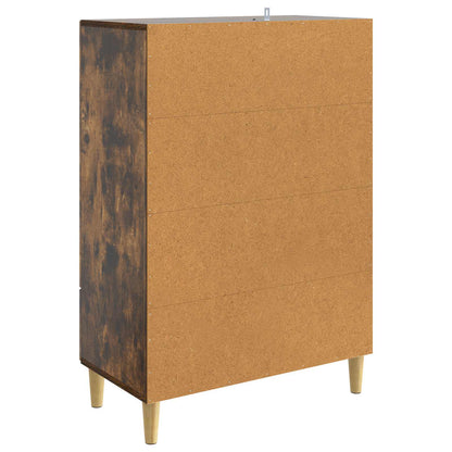 Sideboard Smoked Oak 66 x 34.5 x 95 cm Engineered Wood