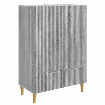 Sideboard Grey Sonoma 66 x 34.5 x 95 cm Engineered Wood