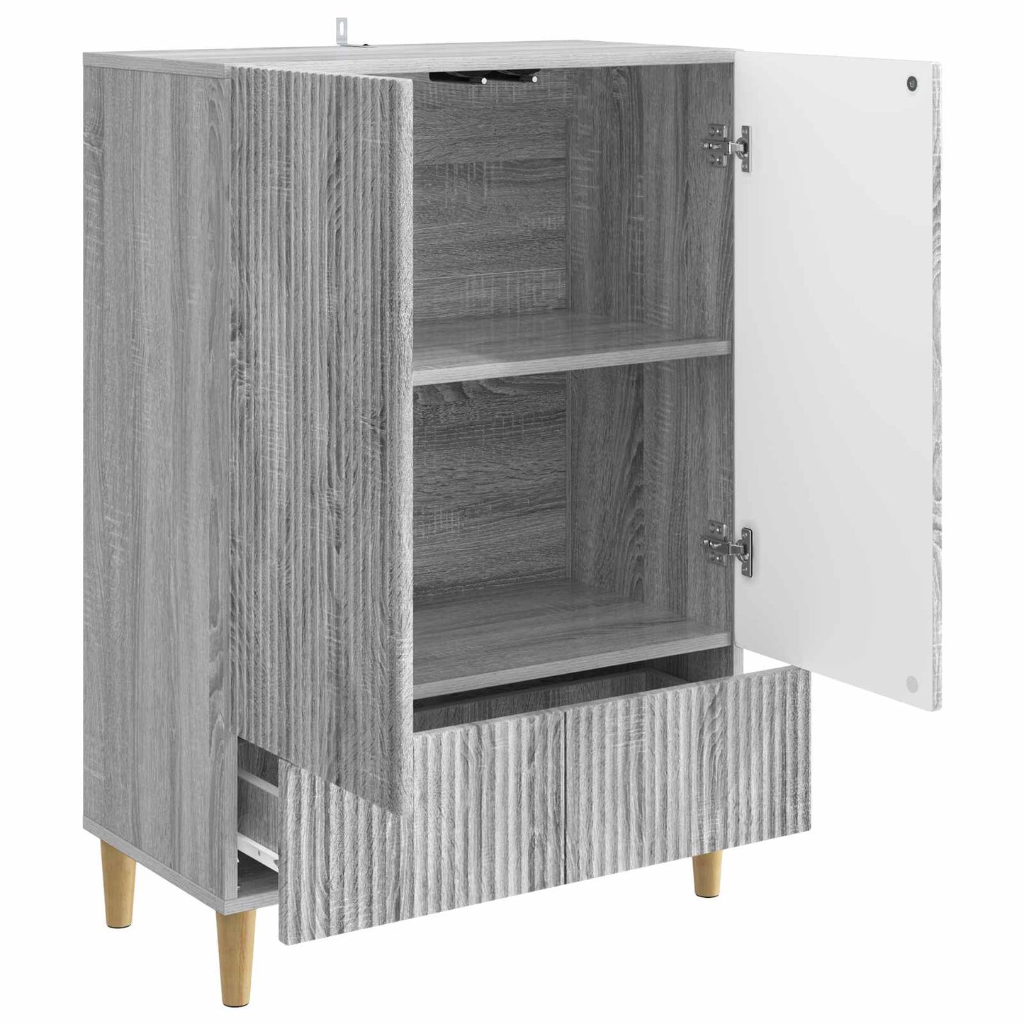 Sideboard Grey Sonoma 66 x 34.5 x 95 cm Engineered Wood