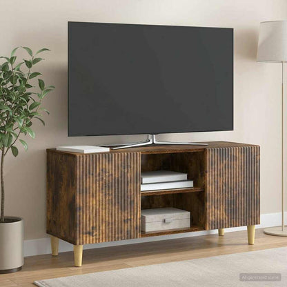TV Cabinet Smoked Oak 102 x 34.5 x 50 cm Engineered Wood