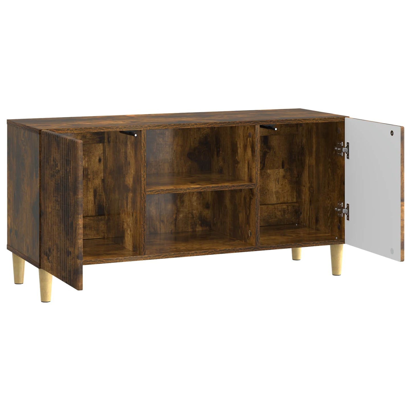 TV Cabinet Smoked Oak 102 x 34.5 x 50 cm Engineered Wood