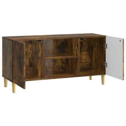 TV Cabinet Smoked Oak 102 x 34.5 x 50 cm Engineered Wood