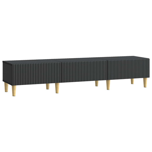 TV Cabinet 147 x 34.5 x 30 cm Black Engineered Wood