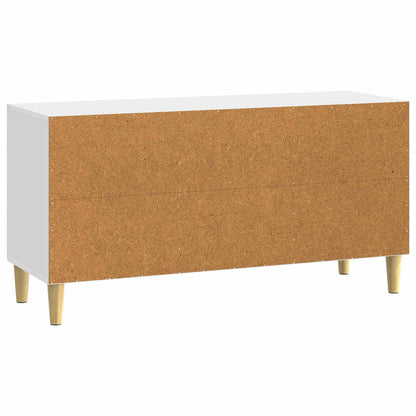 TV Cabinet High Gloss White 99 x 34.5 x 50 cm Engineered Wood