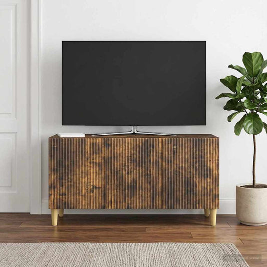 TV Cabinet 99 x 34.5 x 50 cm Smoked Oak Engineered Wood