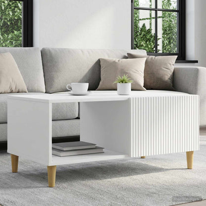 Coffee Table White 90 x 50 x 40 cm Engineered Wood