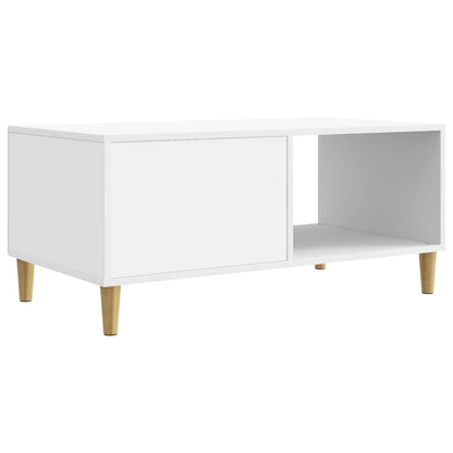 Coffee Table White 90 x 50 x 40 cm Engineered Wood
