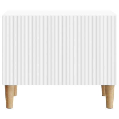 Coffee Table with Drawer White 49 x 50 x 40 cm Engineered Wood