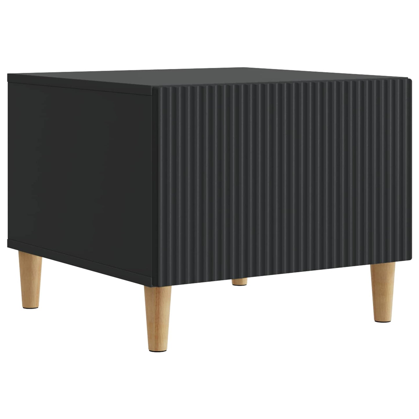 Coffee Table with Drawer Black 49 x 50 x 40 cm Engineered Wood