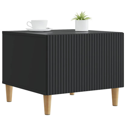 Coffee Table with Drawer Black 49 x 50 x 40 cm Engineered Wood