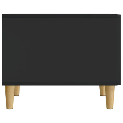 Coffee Table with Drawer Black 49 x 50 x 40 cm Engineered Wood