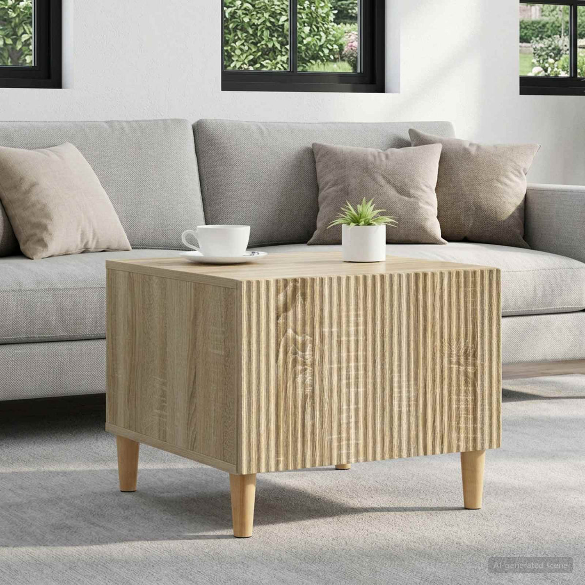 Coffee Table Sonoma Oak 49 x 50 x 40 cm Engineered Wood